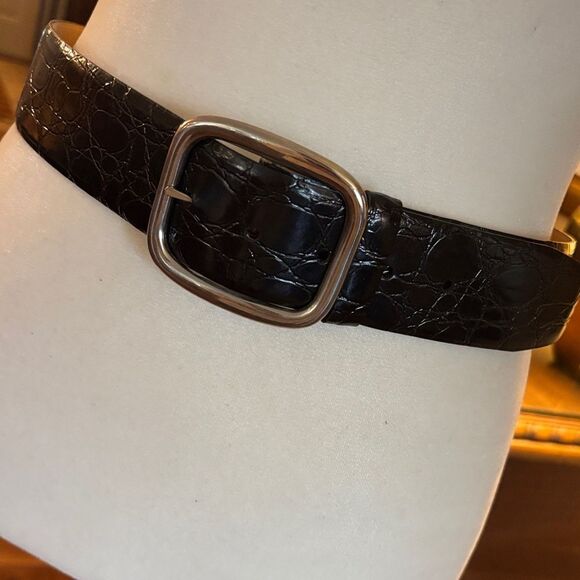 Hickok Belt Makers Embossed Black Crocodile Pattern Belt - 32 main image 2